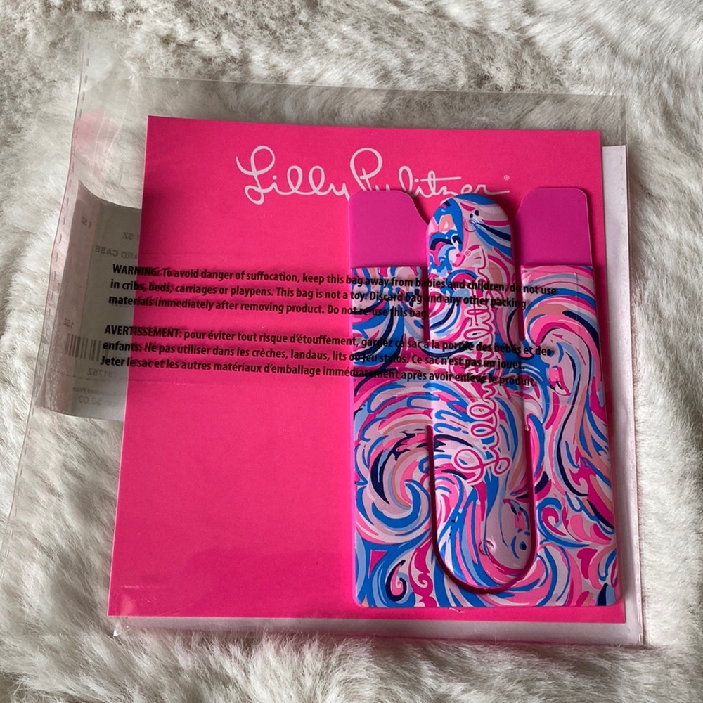 Lilly Pulitzer GWP Phone Card Case Raz Berry Flamingoals Card Case 🦩🦩🦩🦩🦩🦩